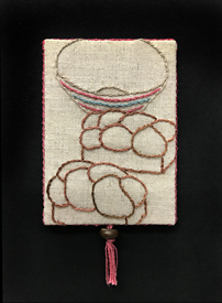 Corona Diary, Baking Bread, by Robin Atkins, bead artist