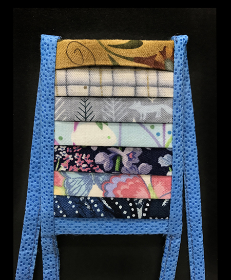 Masks, large picture of piece for April 3, 2020, in Corona Diary, a visual Pandemic journal by Robin Atkins, bead artist