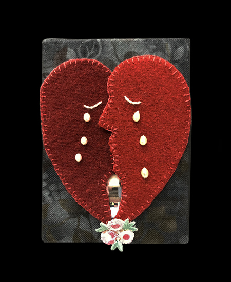 Corona Numbers, large picture of piece for May 1, 2020, in Corona Diary, a visual Pandemic journal by Robin Atkins, bead artist