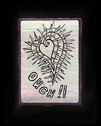 Corona Diary, Thorny Love, by Robin Atkins, bead artist