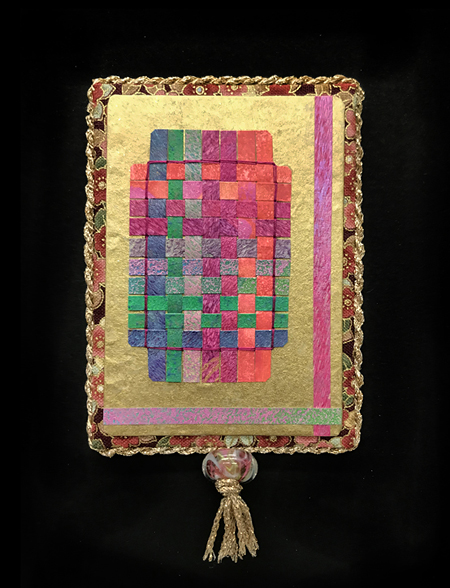 Woven Together, large picture of piece for May 18, 2020, in Corona Diary, a visual Pandemic journal by Robin Atkins, bead artist
