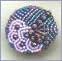 Beaded Button by Robin Atkins, bead artist