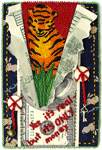 improvisational bead embroidery, by Robin Atkins, bead artist