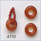 glass rings, 9 mm Czech, carnelian;  Robin Atkins favorite for beadwork.