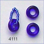 glass rings, 9 mm Czech, cobalt blue;  Robin Atkins favorite for beadwork.
