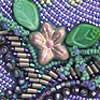 Blessings (detail), cover of a handmade artist's book by Robin Atkins, bead artist