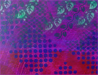 Painted decorative paper, Dot Patterns, by Robin Atkins, bead artist